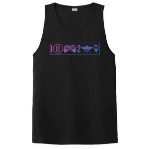 I Paused My Game To Be Here Funny Gamer Gift PosiCharge Competitor Tank