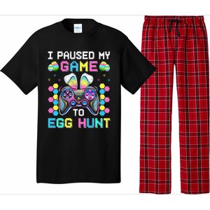 I Paused My Game To Egg Hunt Easter Funny Gamer Pajama Set