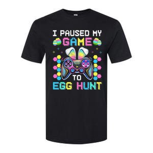 I Paused My Game To Egg Hunt Easter Funny Gamer Softstyle CVC T-Shirt