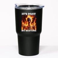 ItS Past My Bedtime Funny Skeleton Meme Flames Ironic Tired Tumbler