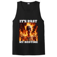 ItS Past My Bedtime Funny Skeleton Meme Flames Ironic Tired PosiCharge Competitor Tank