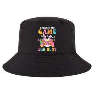 I Paused My Game To Eggs Hunt Easter Video Controller Easter Bunny Gamer Cool Comfort Performance Bucket Hat