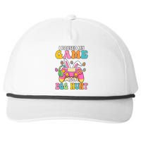 I Paused My Game To Eggs Hunt Easter Video Controller Easter Bunny Gamer Snapback Five-Panel Rope Hat