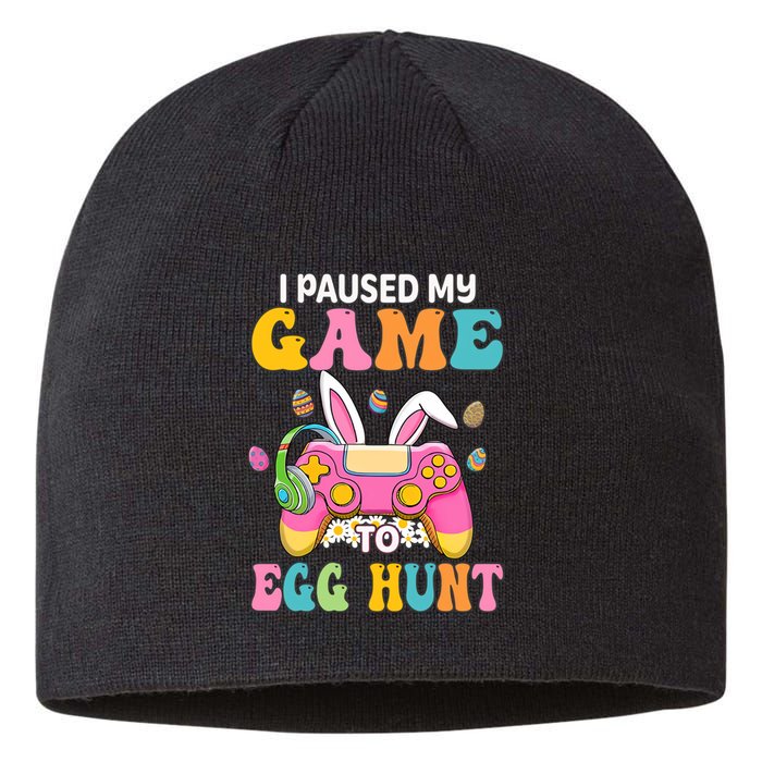 I Paused My Game To Eggs Hunt Easter Video Controller Easter Bunny Gamer Sustainable Beanie