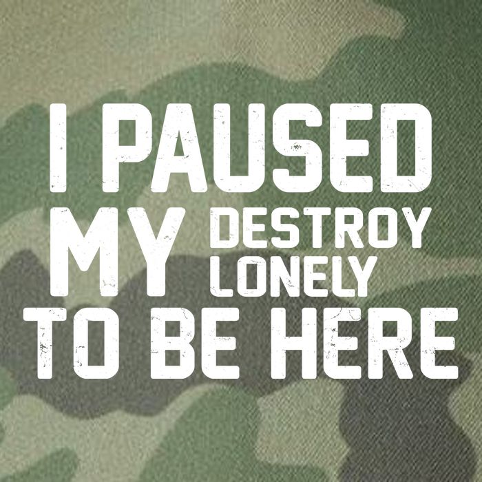 I Paused My Destroy Lonely To Be Here Legacy Tie Dye Trucker Hat