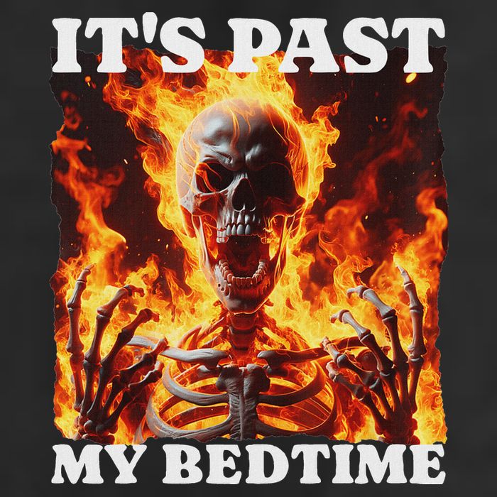 ItS Past My Bedtime Skeleton Adult Drive Performance Visor