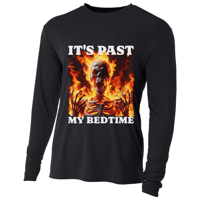 ItS Past My Bedtime Skeleton Cooling Performance Long Sleeve Crew