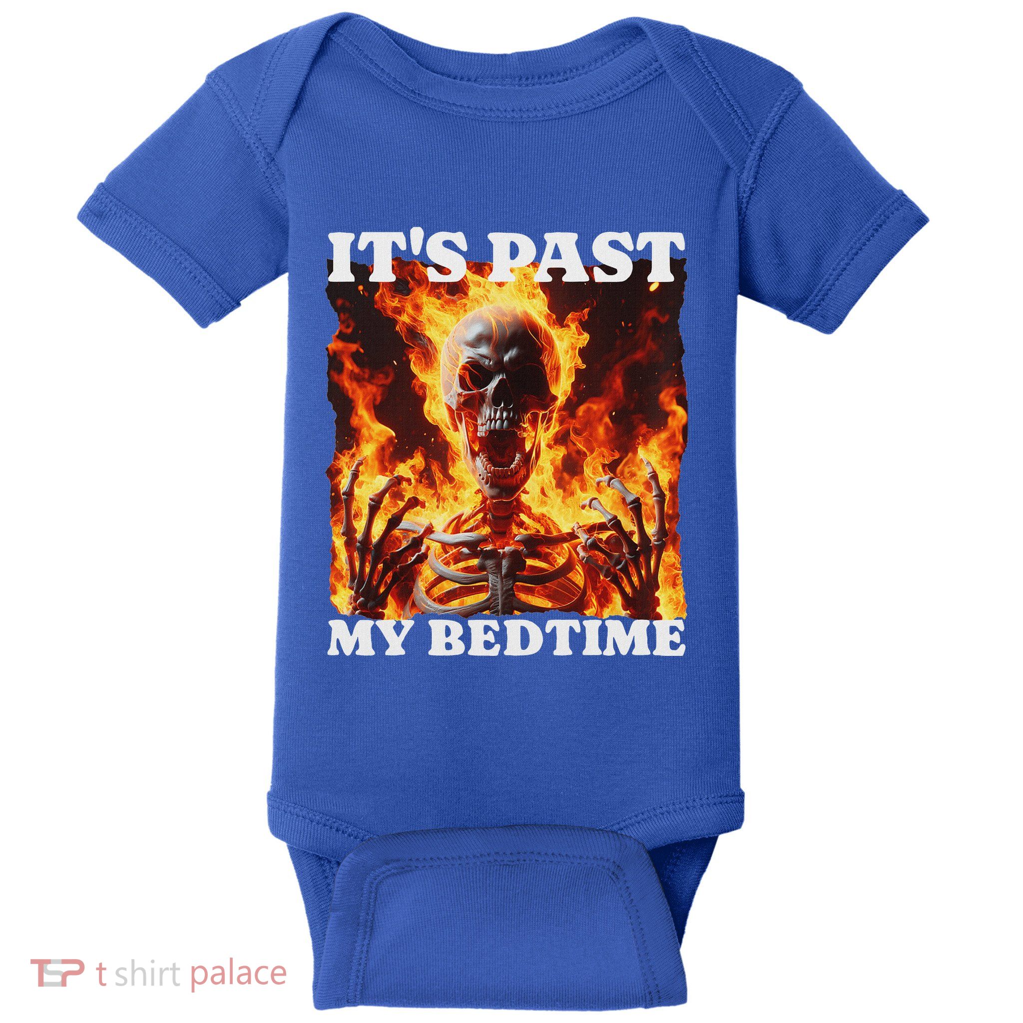 ItS Past My Bedtime Skeleton Baby Bodysuit