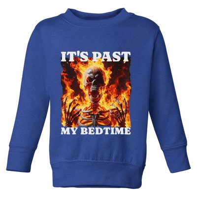 ItS Past My Bedtime Skeleton Toddler Sweatshirt