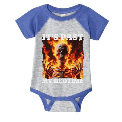 ItS Past My Bedtime Skeleton Infant Baby Jersey Bodysuit