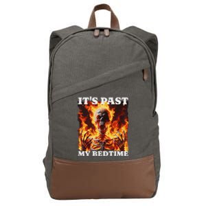 ItS Past My Bedtime Skeleton Cotton Canvas Backpack