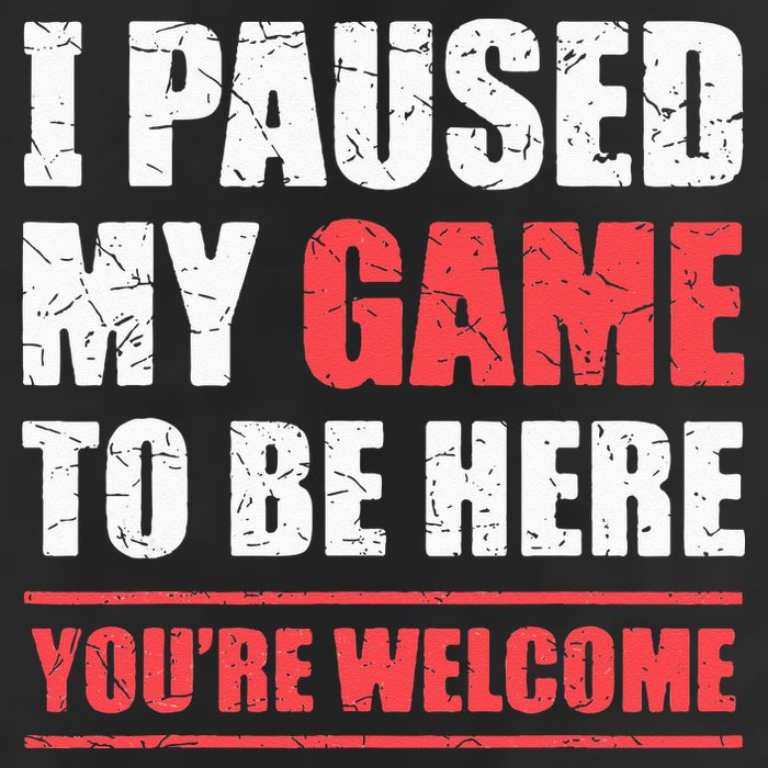 I Paused My Game To Be Here Funny Gamer Video Game Gaming Microfiber Hand Towel