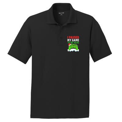 I Paused My Game Christmas Funny Ugly Sweater for Gamer  PosiCharge RacerMesh Polo