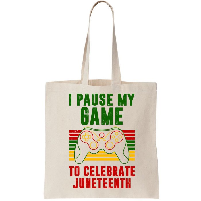 I Pause My Game To Celebrate Juneteenth Gamer Bag