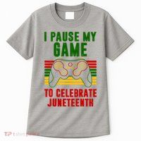I Pause My Game To Celebrate Juneteenth Gamer Tall T-Shirt