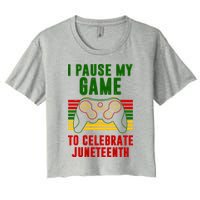 I Pause My Game To Celebrate Juneteenth Gamer Crop Top