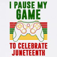 I Pause My Game To Celebrate Juneteenth Gamer Cool Comfort Performance Bucket Hat
