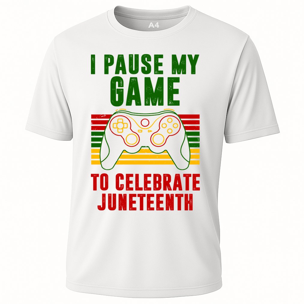 I Pause My Game To Celebrate Juneteenth Gamer Performance Shirt