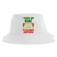 I Pause My Game To Celebrate Juneteenth Gamer Sustainable Bucket Hat
