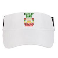 I Pause My Game To Celebrate Juneteenth Gamer Adult Drive Performance Visor