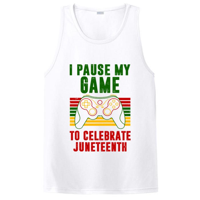 I Pause My Game To Celebrate Juneteenth Gamer PosiCharge Competitor Tank