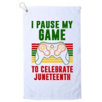 I Pause My Game To Celebrate Juneteenth Gamer Golf Towel