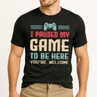 I Paused My Game To Be Here YouRe Welcome Retro Gamer Gift Cooling Performance Crew T-Shirt
