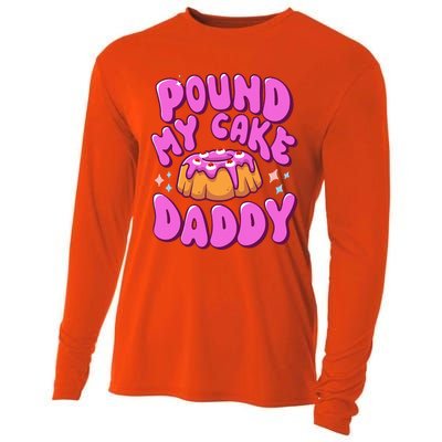 Inappropriate Pound My Cake Daddy Embarrassing Adult Humor  Cooling Performance Long Sleeve Crew