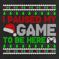 I Paused My Game To Be Here Christmas Gamer Ugly Gift 11oz C Handle Ceramic Mug