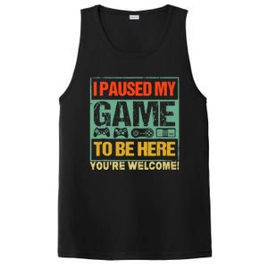 I Paused My Game To Be Here Funny Gamers Boys Teens Gift Cool Gift PosiCharge Competitor Tank