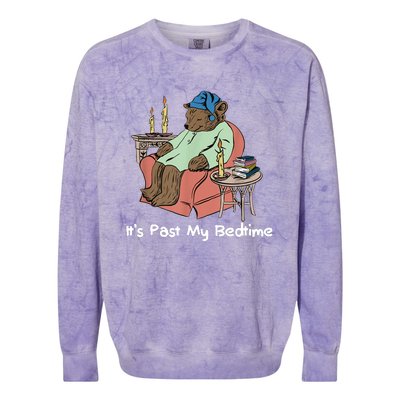 ItS Past My Bedtime Colorblast Crewneck Sweatshirt