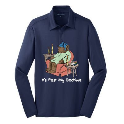 ItS Past My Bedtime Silk Touch Performance Long Sleeve Polo