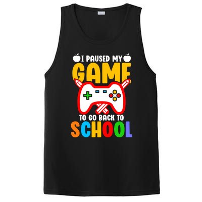 I Paused My Game To Go Back To School Teacher Student Grade PosiCharge Competitor Tank