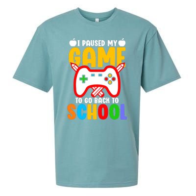 I Paused My Game To Go Back To School Teacher Student Grade Sueded Cloud Jersey T-Shirt