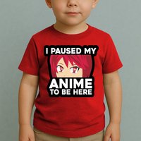 I Paused My Game To Be Here Funny Anime Toddler T-Shirt