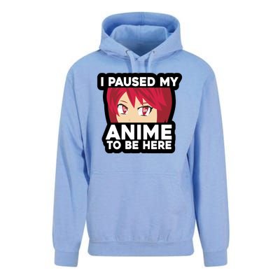 I Paused My Game To Be Here Funny Anime Unisex Surf Hoodie