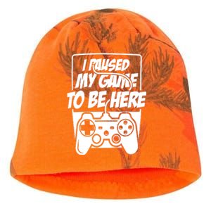 I Paused My Game To Be Here Kati - Camo Knit Beanie