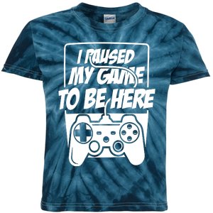 I Paused My Game To Be Here Kids Tie-Dye T-Shirt