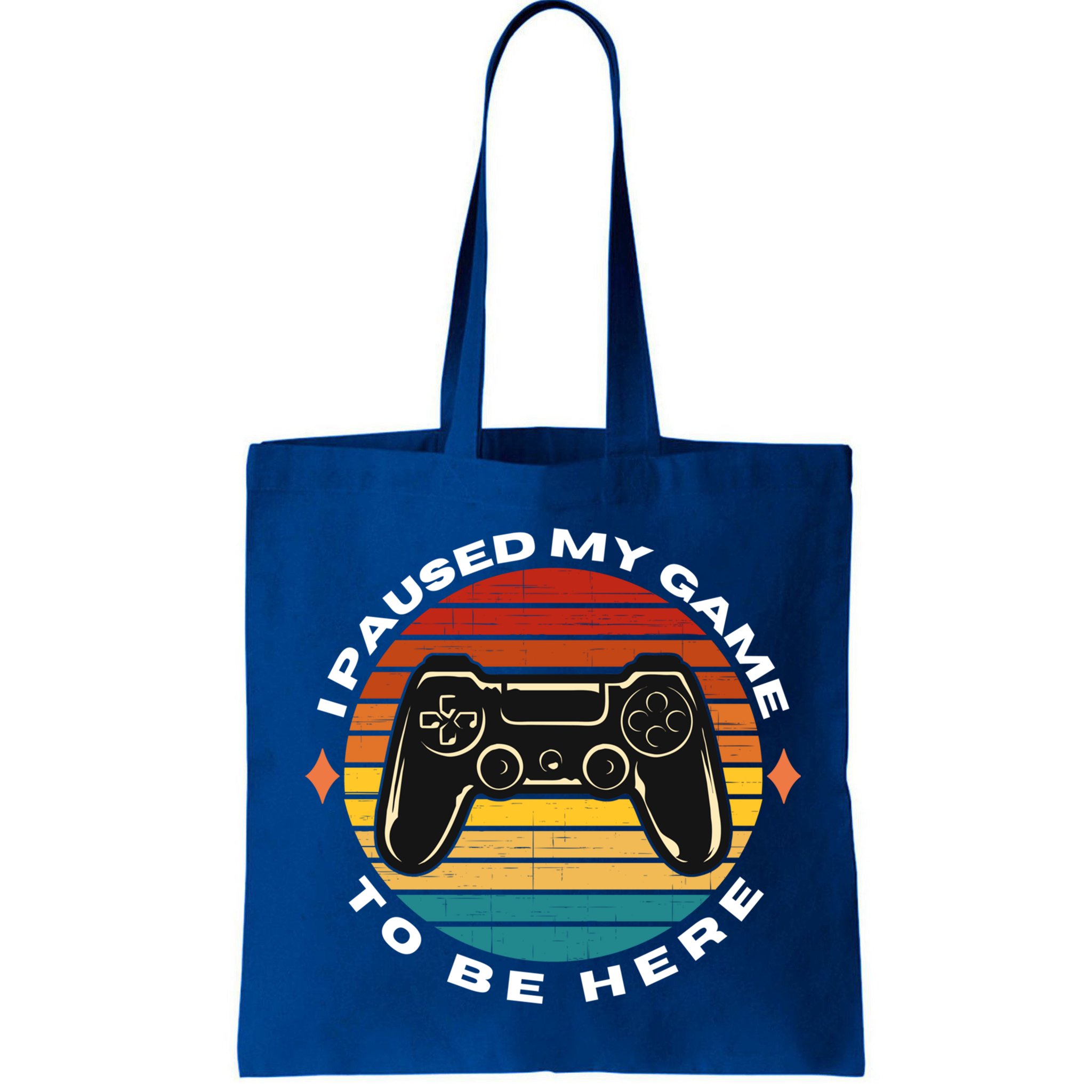 I Paused My Game To Be Here Funny Vintage Retro Video Gamer Cool Gift Bag