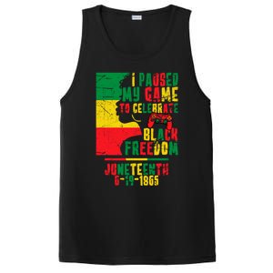 I Paused My Game To Celebrate Juneteenth Gaming Gamer Afro Gift PosiCharge Competitor Tank