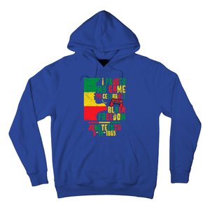 I Paused My Game To Celebrate Juneteenth Gaming Gamer Afro Gift Hoodie