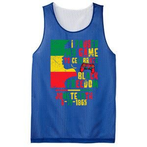 I Paused My Game To Celebrate Juneteenth Gaming Gamer Afro Gift Mesh Reversible Basketball Jersey Tank