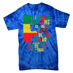 I Paused My Game To Celebrate Juneteenth Gaming Gamer Afro Gift Tie-Dye T-Shirt