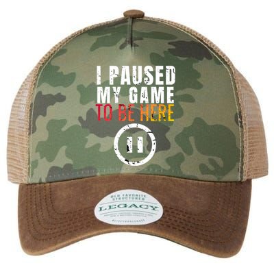 I Paused My Game To Be Here Legacy Tie Dye Trucker Hat