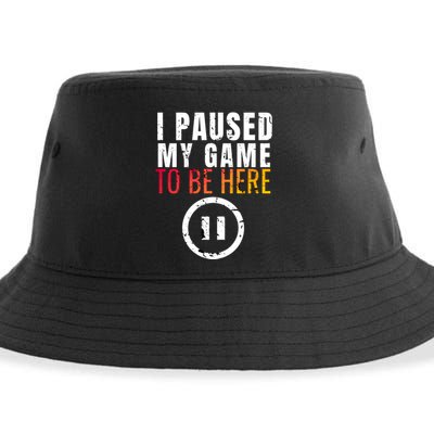 I Paused My Game To Be Here Sustainable Bucket Hat