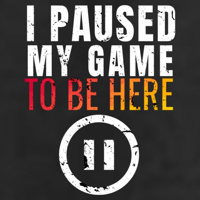 I Paused My Game To Be Here Golf Towel