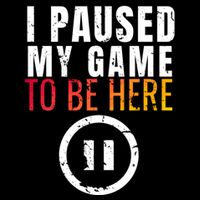 I Paused My Game To Be Here Cropped Pullover Crew