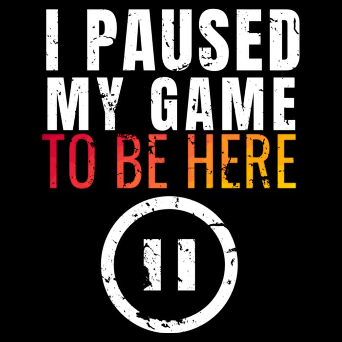 I Paused My Game To Be Here Cropped Pullover Crew