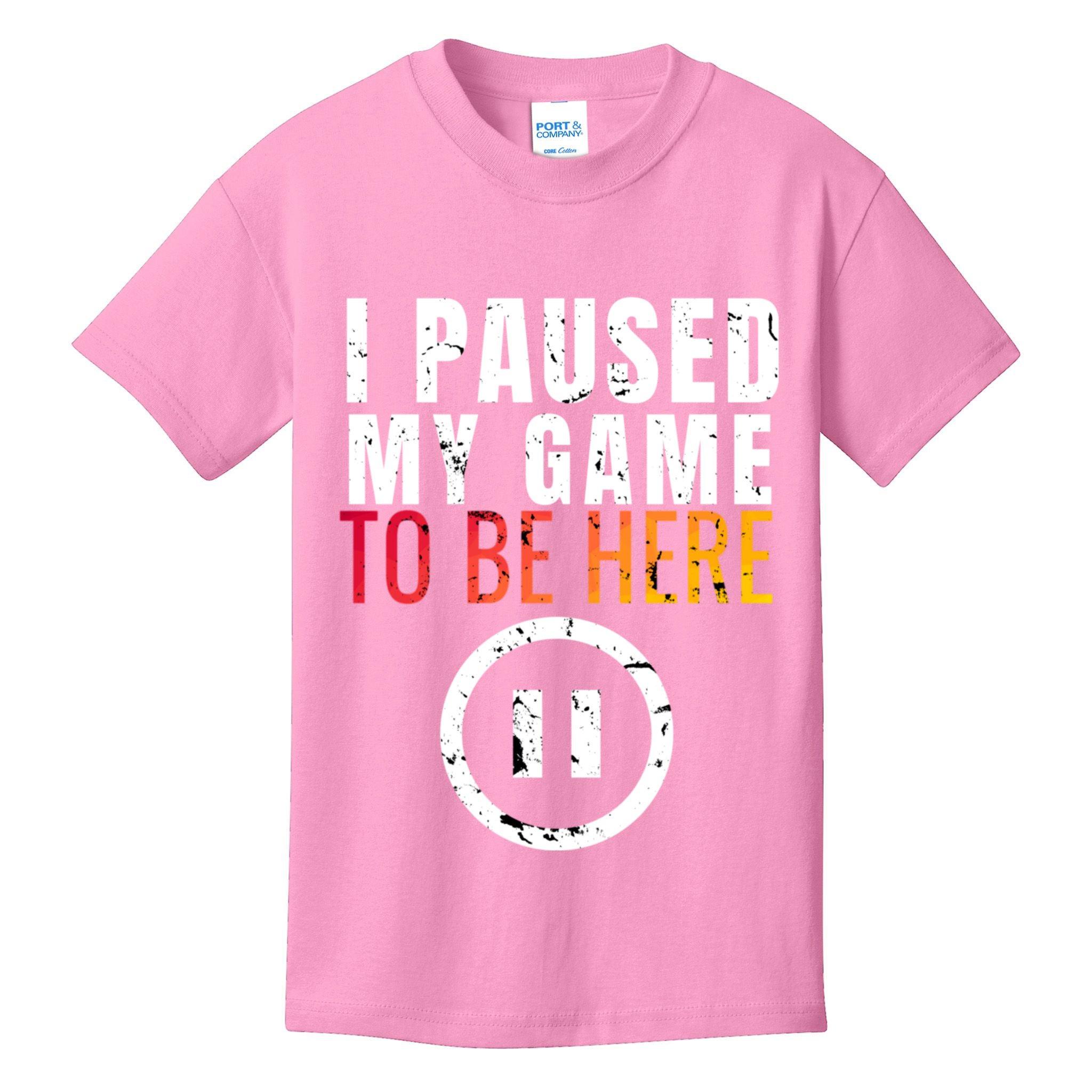 I Paused My Game To Be Here Kids T-Shirt