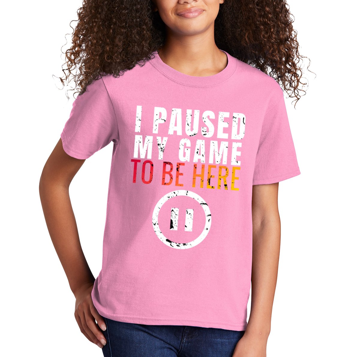 I Paused My Game To Be Here Kids T-Shirt